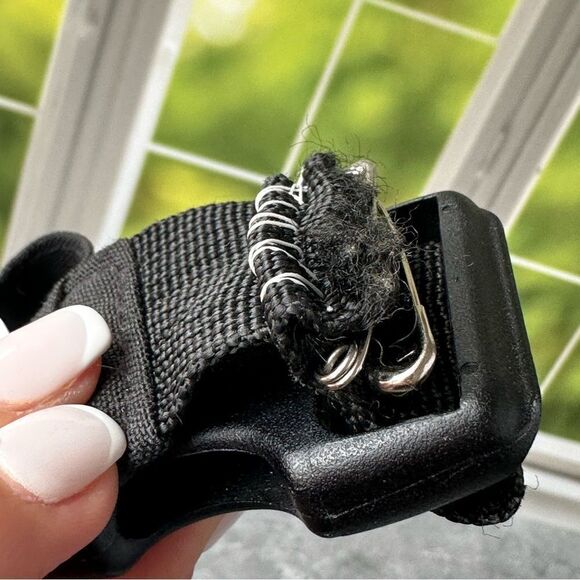 Vintage 90s Jansport Black Fanny Pack Bum Waist Bag Unisex - Picture 10 of 11